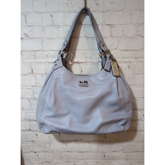 VTG Coach #14336 Hobo Madison Maggie Purple Lavender Leather Shoulder Bag - Picture 1 of 16